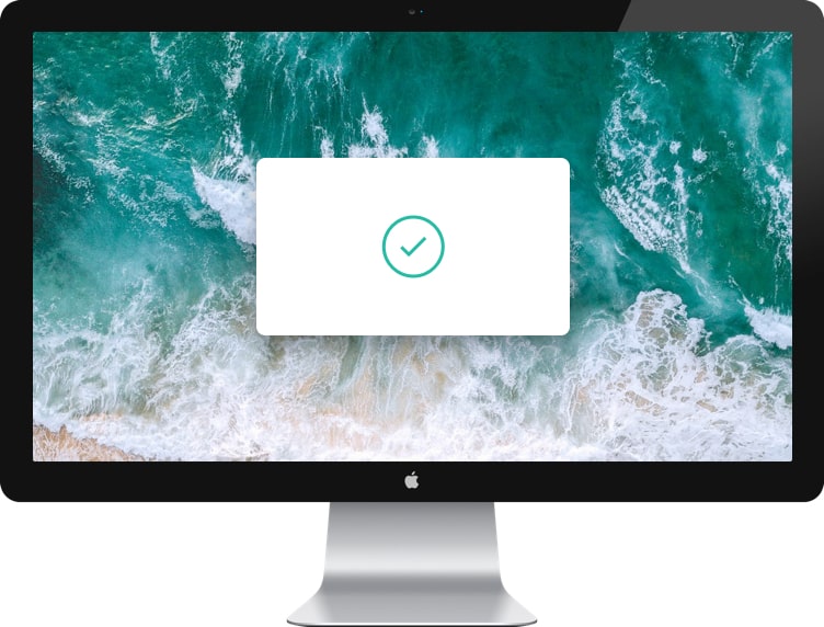 imac with screenshot of product